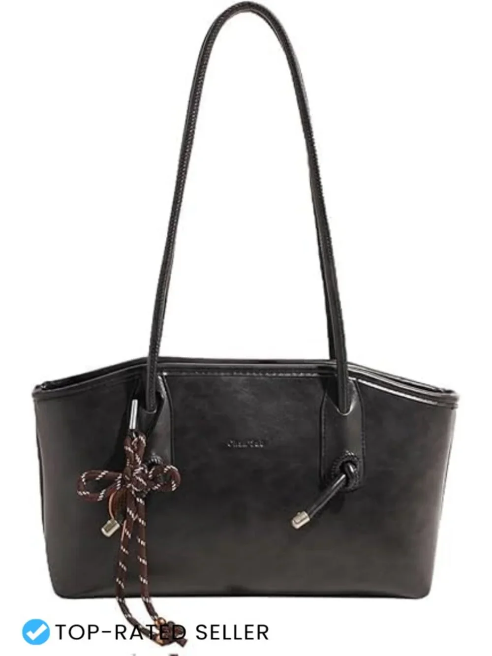 Vintage Faux Leather Hobo Shoulder Bag